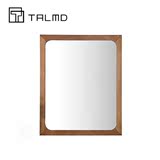 TALMD缇纳美系列简约美式乡村风格实木壁挂妆镜高档装饰镜定制