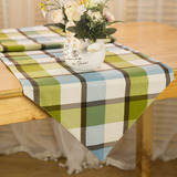 桌旗现代简约宜家格子台布西餐厅咖啡厅茶几餐垫桌布盖布床尾巾