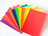 单张4开彩色卡纸贺卡纸卡片手工纸幼儿园diy材料折纸彩纸卡纸