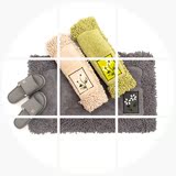 纯棉日式地毯卫生间地垫门垫长条进门厨房 卫浴入门吸水防滑脚垫