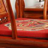 太师椅红木沙发坐垫定做中式古典家具椅垫亚麻海绵麻将餐椅垫加厚