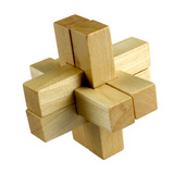 六根孔明锁鲁班锁 儿童成人智力木质制解锁解套拆装益智玩具