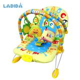 英国ladida婴儿音乐振动安抚摇椅宝宝座椅玩具座椅 带蚊帐 时尚
