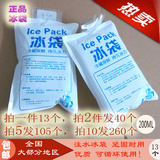 200ml注水冰袋保鲜冰包海鲜水果蔬菜冻品快递冷藏冰块1件13个包邮