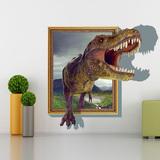 画框恐龙3d立体创意卧室床头客厅背景儿童房家居装饰地贴墙贴纸画