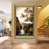 欧式装饰画 风景油画挂画现代简约玄关餐厅卧室手绘壁画 美式画