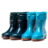 正品回力雨鞋女款中低筒可脱卸加棉保暖雨鞋防滑防水冬季雨鞋水鞋