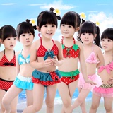 包邮 韩版温泉儿童泳装婴儿比基尼三件套女童宝宝游泳衣裤舞蹈服