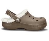 美国直邮crocs卡洛驰男童女童儿童鞋11971毛毛内里沙滩洞洞鞋