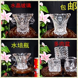 室内加厚 水晶水培玻璃花瓶 透明方形多肉小花盆 水养花卉瓶器皿