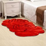 欧美式圆形客厅卧室床边吊篮红玫瑰花房间儿童婚庆房进门垫子地毯
