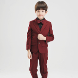 伊思秀童装礼服男童韩版纯色西装套装儿童钢琴演出服合唱指挥服装