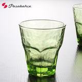 土耳其进口pasabahce绿彩色岩石玻璃杯茶杯威士忌杯喝水杯创意杯