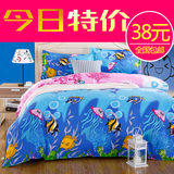 韩式纯棉四件套1.5m秋冬全棉4件套2/1.8米单双人床单被套床上用品