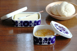 日本进口 白山陶器 bloom 黄油罐盒 陶瓷 现货