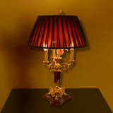 欧美法式铜灯 台灯 落地 田园 客厅 卧室创意中式