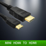 银龙 Mini HDMI转HDMI线平板接电视迷你hdmi高清线小转大转换线
