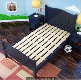 包邮特价儿童床地中海实木床欧式家具实木双人床木床简约现代白色
