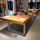 实木大板桌 现代简约大班台 书桌办公桌会议桌欧式时尚原木餐桌