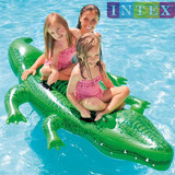 INTEX小鳄鱼坐骑58546 充气坐骑座骑儿童游泳圈 小孩充气水上玩具