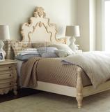 法式美式简约雕刻实木床1.8双人床美式婚床后现代新古典雕花床