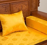 欧式外贸色织纯棉绗缝水洗沙发垫地中海坐垫飘窗垫特价罗汉床垫子