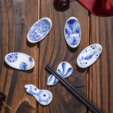 TNT日本进口陶瓷餐具 日式和风陶瓷筷架 美浓烧筷架 筷托 筷子托
