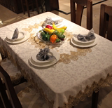 p高档餐桌圆台布耐洗 提花暗纹桌布客厅茶几布