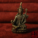 【莲】大昭寺开光尼泊尔手工藏传佛黄铜佛像摆件收藏