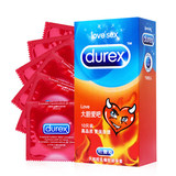 杜蕾斯避孕套 大胆爱love3只10只装超薄安全套 成人情趣性用品BZ