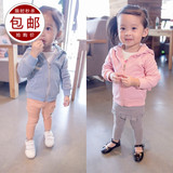 2016春装新款女童休闲卡通外套韩版女宝宝开衫长袖上衣1-2-3两岁