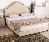 家具布艺床 双人床1.8米小户型软包大储物美式床北欧公主婚床圆床