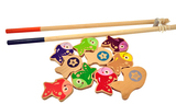 精品Simba仙霸儿童超长杆磁性钓鱼玩具套装木制亲子游戏幼儿园礼
