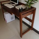 热卖宜家纯实木书桌台式电脑桌简约现代办公桌家用1.2米简易写字