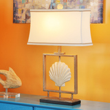 装饰台灯地中海欧式美式乡村田园贝壳复古海洋风格卧室客厅样板房