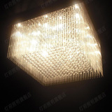 水晶灯客餐厅卧室长方形吸顶灯创意个性田园进口奢华简欧led灯具