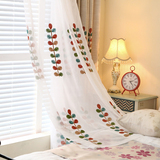 简约现代棉麻窗帘成品遮光布料 客厅卧室飘窗落地窗平面窗纱定制
