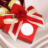 隆享新款婚庆用品喜糖盒子 中国风创意礼品糖果包装盒 红色喜糖盒