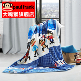 Paul Frank/大嘴猴加厚卡通毛毯珊瑚绒毯空调毯儿童法兰绒毯子