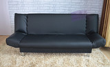 小户型仿皮沙发PU简易沙发双人三人单人沙发床皮革简易折叠沙发床