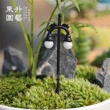 圆头路灯 微景观摆件 模型灯 多肉植物摆件 生态瓶造景盆栽装饰品