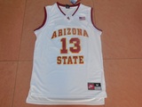 男背心NCAA 亚利桑那州立大学13号哈登球衣篮球服SW刺绣白色
