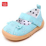 安贝儿童鞋0-2岁女宝宝秋季新款宝宝学步鞋 棉布婴儿童鞋耐磨防