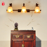 新中式复古镜前灯过道灯卧室床头壁灯铁艺现代中式LED镜前灯