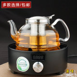 电陶炉专用多功能煮茶壶 不锈钢过滤烧水耐高温玻璃茶壶茶具套装