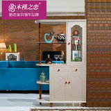 木槿之恋地中海美式实木门厅柜玄关组合装饰柜客厅酒柜小户型家具