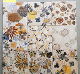 陶瓷地小花砖200*200西班牙抽象几何个性地板砖客厅侧面仿古花砖