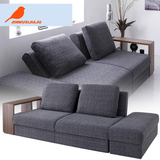 日式布艺沙发床可拆洗折叠储物坐卧两用多功能收纳沙发床双人现代