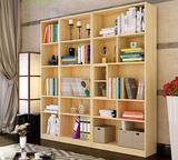 书架书柜自由组合松木杉木书橱大容量储物柜置物简易特价 实单个