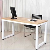 包邮简约现代单人双人办公桌宜家钢木书桌台式家用电脑桌可定制